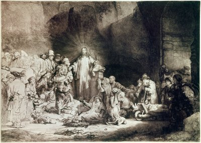 La pièce aux cent florins ou Jésus guérissant les malades Gravure au burin par Harmenszoon van Rijn dit Rembrandt (1606-1669) vers 1649 Paris, musée du Louvre - Rembrandt van Rijn