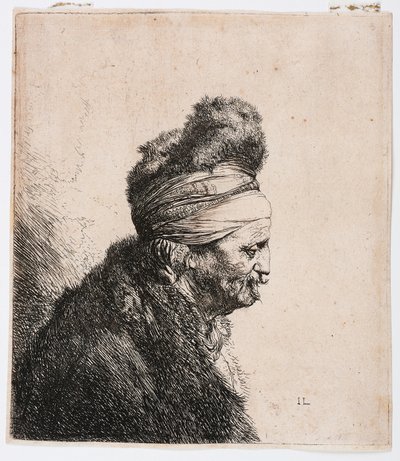 Troisième tête orientale - Rembrandt Harmensz. van Rijn