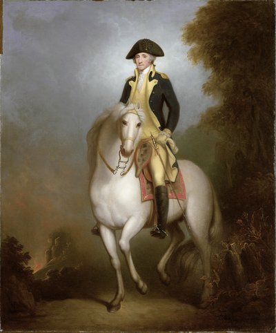 Portrait équestre de George Washington - Rembrandt Peale
