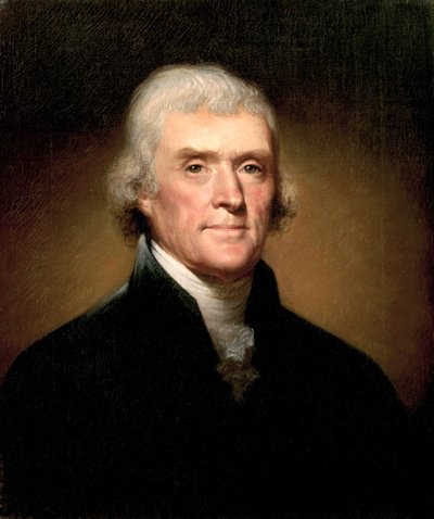 Portrait de Thomas Jefferson - Rembrandt Peale