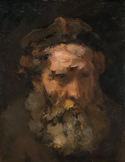 Tête de Saint Matthieu, probablement début des années 1660 - Rembrandt Workshop