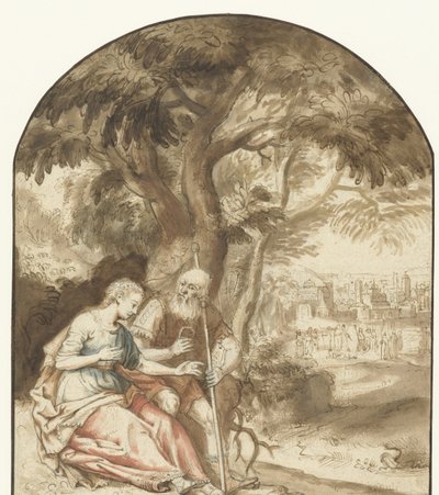 Juda et Tamar - Rembrandt van Rijn (school of)