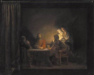 Souper à Emmaüs - Rembrandt van Rijn (værksted)