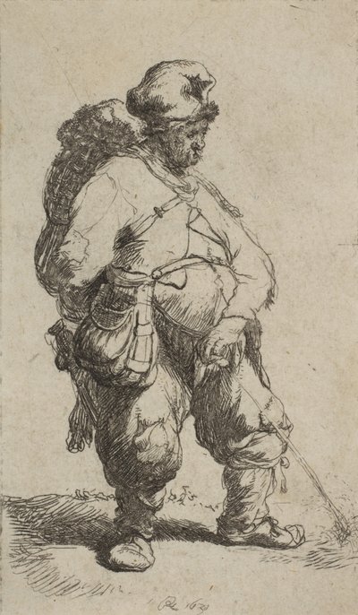 Un homme urinant, 1630 - Rembrandt van Rijn