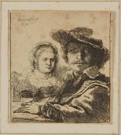 Un peintre et sa femme - Rembrandt van Rijn