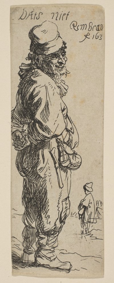Un paysan répondant : Dats niet, 1634 - Rembrandt van Rijn