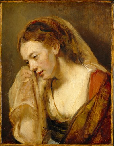 Une femme pleurant, vers 1647 - Rembrandt van Rijn