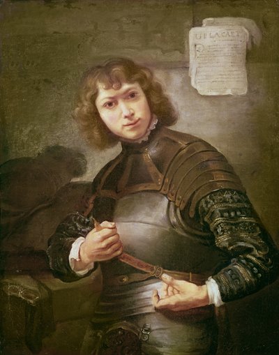 Un jeune homme en armure - Rembrandt van Rijn