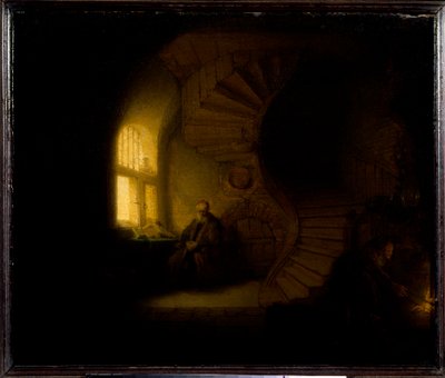 Un philosophe en méditation - Rembrandt van Rijn