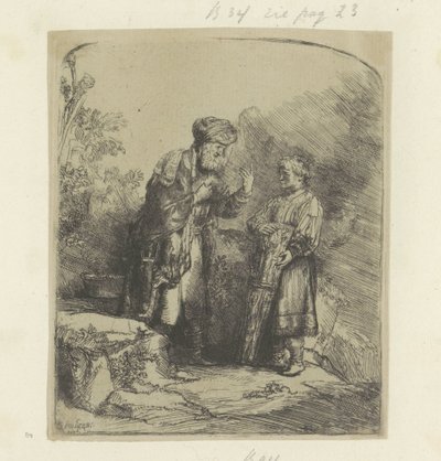 Abraham et Isaac - Rembrandt van Rijn