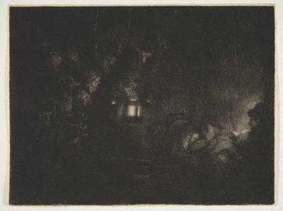 Adoration des bergers : une scène de nuit, vers 1657. - Rembrandt van Rijn