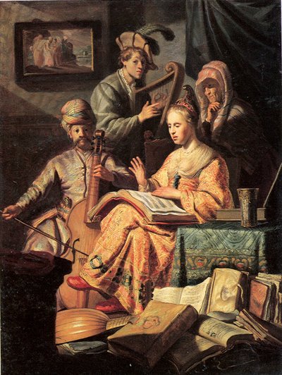 Allégorie de la musique, 1626 - Rembrandt van Rijn