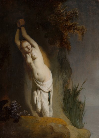Andromède enchaînée aux rochers, vers 1630 - Rembrandt van Rijn