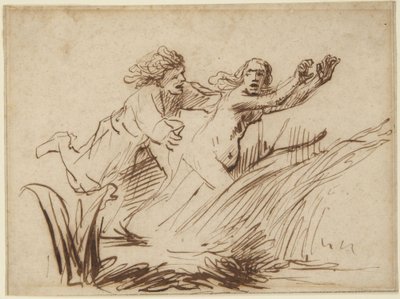 Apollon et Daphné - Rembrandt van Rijn