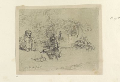 Baigneurs - Rembrandt van Rijn