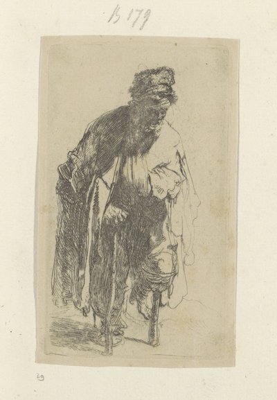 Mendiant avec une jambe de bois - Rembrandt van Rijn