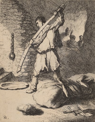 Décapitation de Jean-Baptiste - Rembrandt van Rijn
