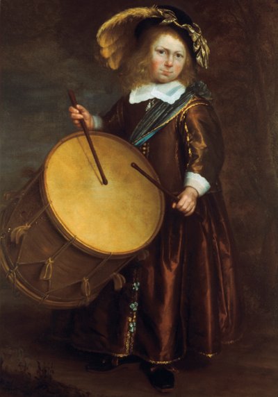 Garçon avec tambour, 17ème siècle - Rembrandt van Rijn