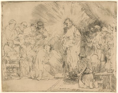 Le Christ apparaissant aux Apôtres - Rembrandt van Rijn