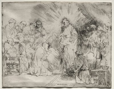 Le Christ apparaissant aux Apôtres - Rembrandt van Rijn