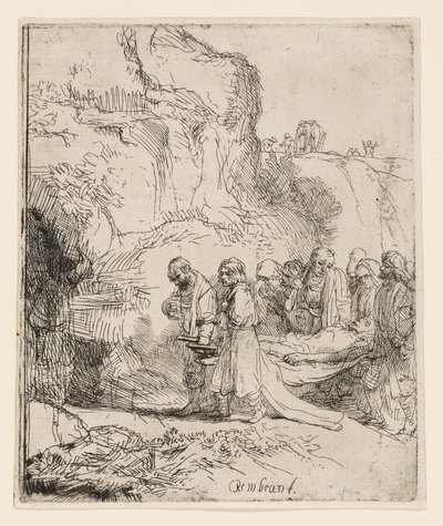 Le Christ porté au tombeau - Rembrandt van Rijn