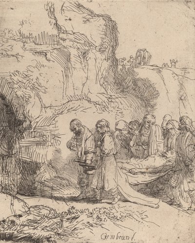 Le Christ porté au tombeau, vers 1645 - Rembrandt van Rijn