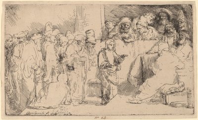 Christ disputant avec les docteurs - Rembrandt van Rijn