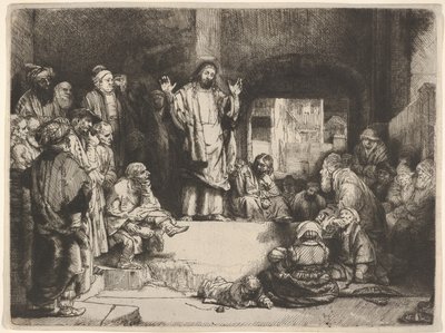 Le Christ prêchant, appelé La Petite Tombe, vers 1657 - Rembrandt van Rijn