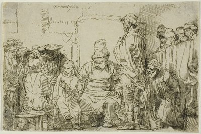 Christ assis disputant avec les docteurs - Rembrandt van Rijn