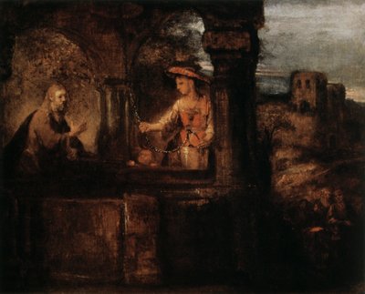 Le Christ et la femme de Samarie, 1659 - Rembrandt van Rijn