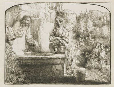 Christ et la femme de Samarie - Rembrandt van Rijn