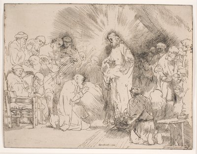 Christ apparaissant aux apôtres - Rembrandt van Rijn