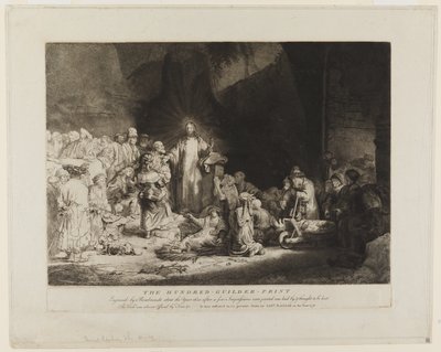 Le Christ entouré de malades, accueillant les petits enfants - Rembrandt van Rijn