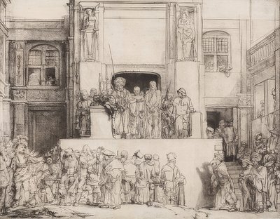 Christ présenté au peuple. 1655 - Rembrandt van Rijn