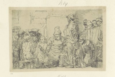 Christ et les scribes - Rembrandt van Rijn