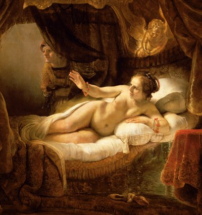 Danaé, 1643 (détail) - Rembrandt van Rijn