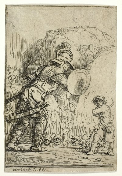 David et Goliath - Rembrandt van Rijn