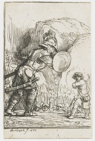 David et Goliath - Rembrandt van Rijn