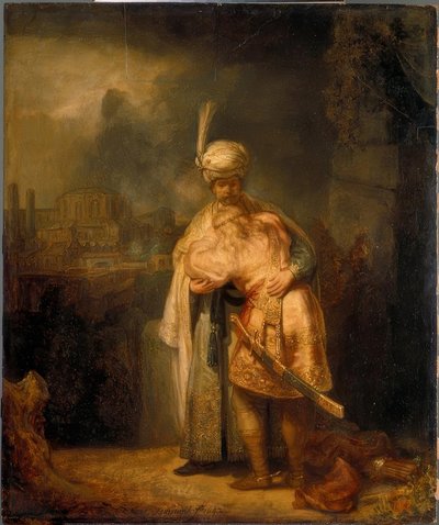 David prend congé de Jonathan - Rembrandt van Rijn