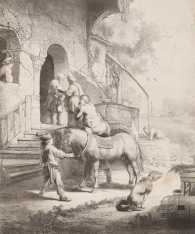 Le bon Samaritain. 1633 - Rembrandt van Rijn