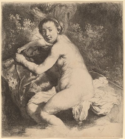 Diane au bain - Rembrandt van Rijn