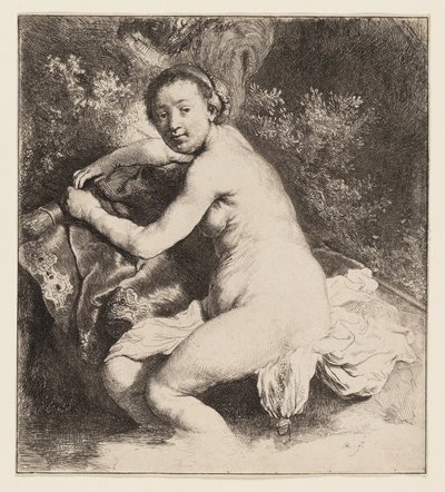 Diane au bain - Rembrandt van Rijn