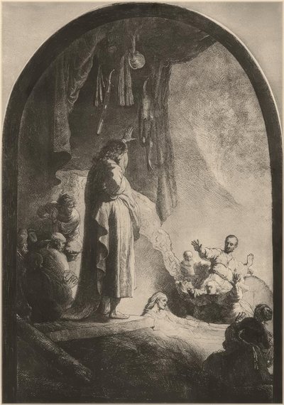 La résurrection de Lazare - Rembrandt van Rijn