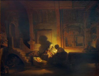 La Sainte Famille - Rembrandt van Rijn