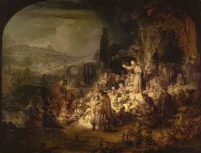 Le sermon de Jean-Baptiste. 1634/35 - Rembrandt van Rijn