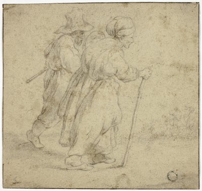 Couple de paysans âgés - Rembrandt van Rijn