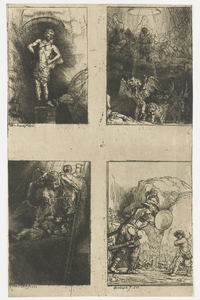 Quatre illustrations pour 