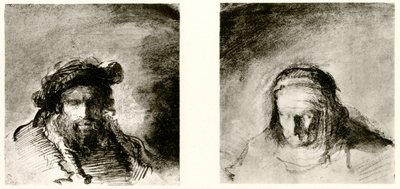 Études de têtes - Rembrandt van Rijn
