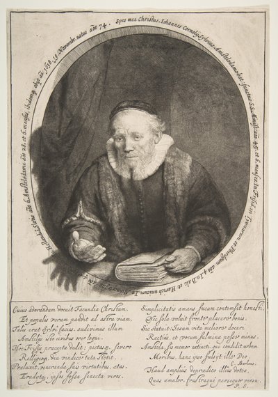 Jan Cornelisz. Sylvius, prédicateur, 1646 - Rembrandt van Rijn
