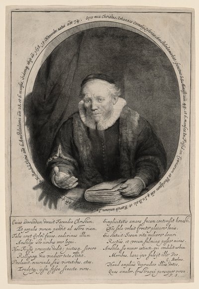 Jan Cornelius Sylvius, prédicateur - Rembrandt van Rijn